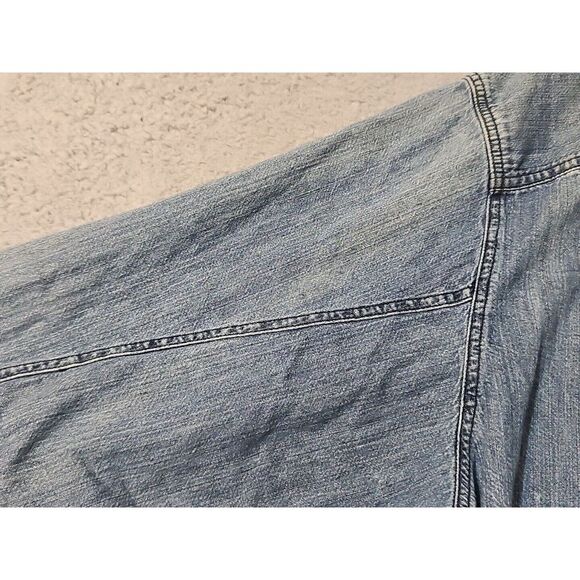 Vintage Harley Davidson Embroidered Blue Denim Button Down Shirt Men's Size 2XL - Picture 9 of 9